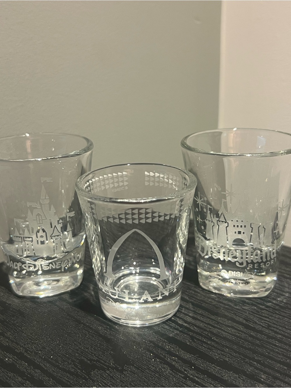 DISNEY shot glasses
